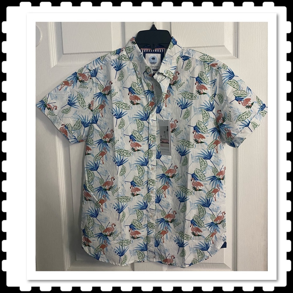 T-Shirt Short Sleeve Cactus Man Ricky Singh (New).